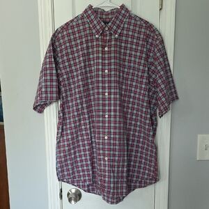 American Living Multicolor Plaid Button-Down Shirt